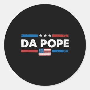 Adesivo Redondo Da Pope Da América O Papa Leo Xiv Do Papa De Chica