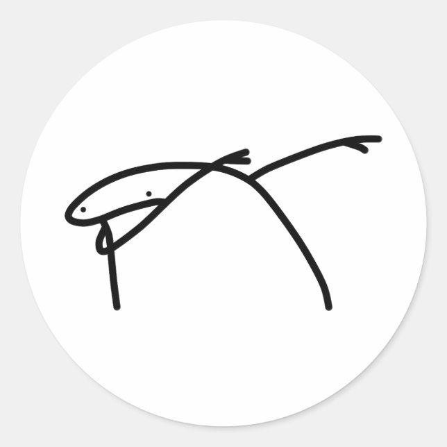 Adesivo Redondo Dab Flork (Frente)