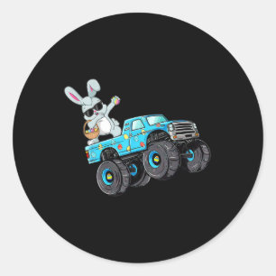Adesivo Redondo Dabbing Bunny Felz pascoa Monster Truck Lovers Bo