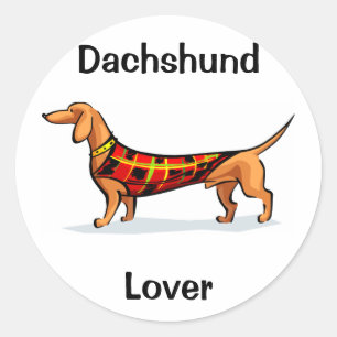 Adesivo Redondo Dachshund
