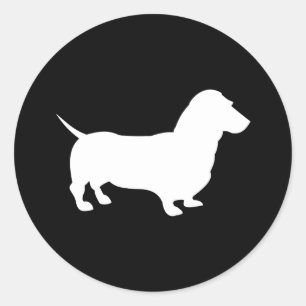Adesivo Redondo Dachshund