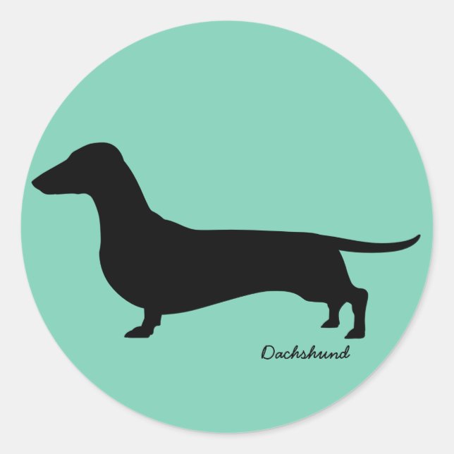 Adesivo Redondo Dachshund Gifts (Frente)