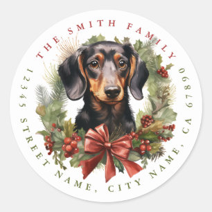 Adesivo Redondo Dachshund Round Stickers