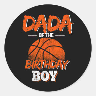 Adesivo Redondo Dada Do Aniversário Garoto Bysketbyll Pai Fa
