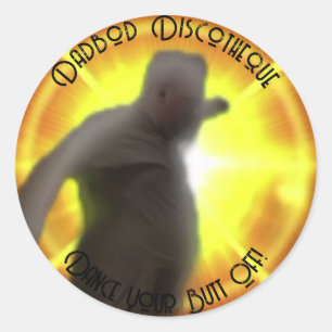 Adesivo Redondo Dadbod Disco Sticker