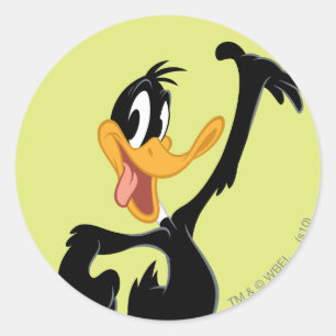 Adesivo Redondo DAFFY DUCK™ clássico