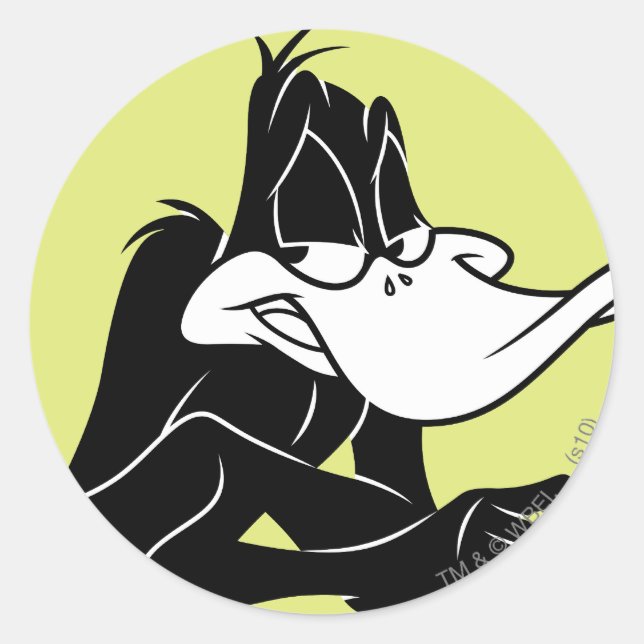 Adesivo Redondo DAFFY DUCK™ para Cima (Frente)