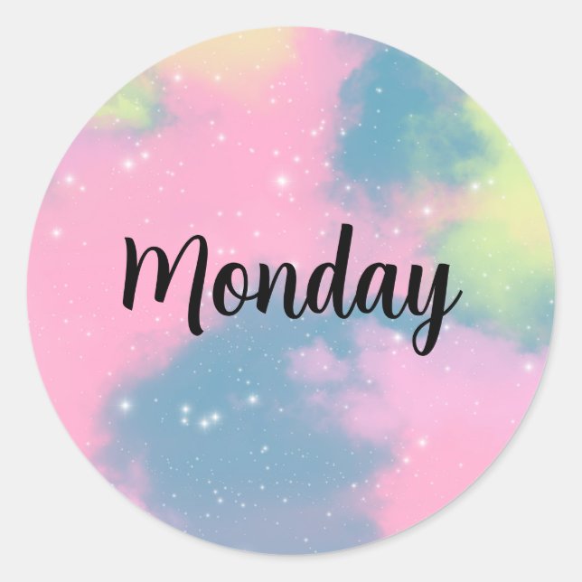 Adesivo Redondo Daily Or Monthly Customizable Labels (Frente)