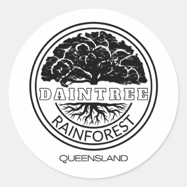 Adesivo Redondo Daintree RainForest (Frente)