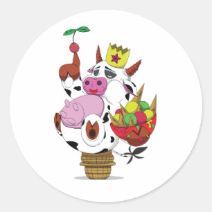 Adesivo Redondo Dairy Queen