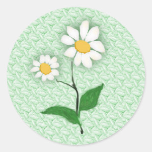 Adesivo Redondo Daisies