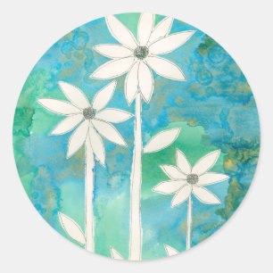 Adesivo Redondo Daisies II