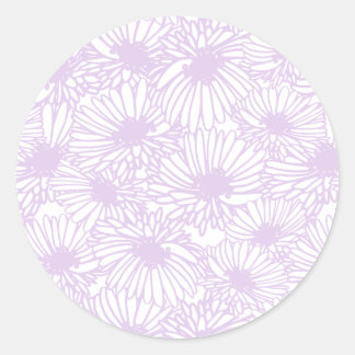 Adesivo Redondo Daisy Blooms - Airy Lilac