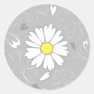 Adesivo Redondo Daisy Flower de Eilin