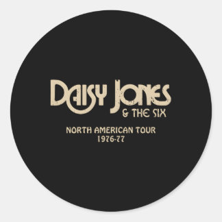 Adesivo Redondo Daisy Jones The Six North American Tour 1976-77