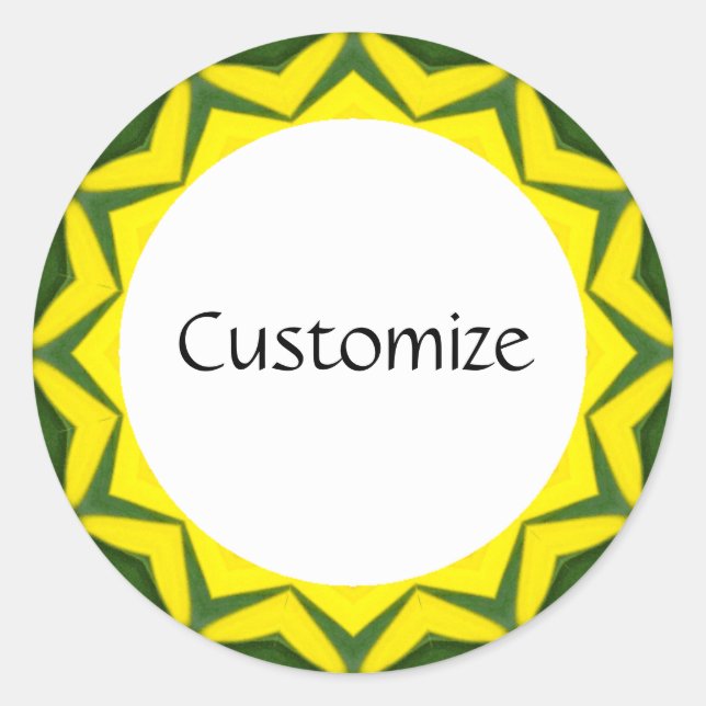 Adesivo Redondo Daisy Mandala Modelo 39 (Frente)