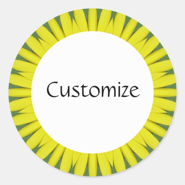 Adesivo Redondo Daisy Mandala Modelo 40 (Frente)