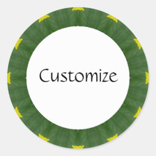 Adesivo Redondo Daisy Mandala Modelo 41