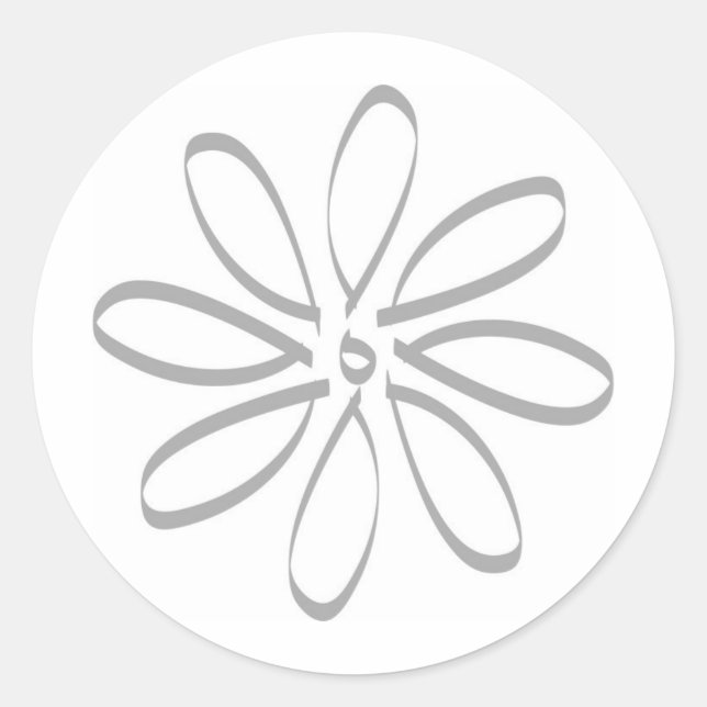 Adesivo Redondo Daisy Outline (Frente)