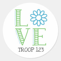 Daisy Scout Love Troop Number