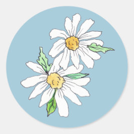 Adesivo Redondo Daisy Sticker