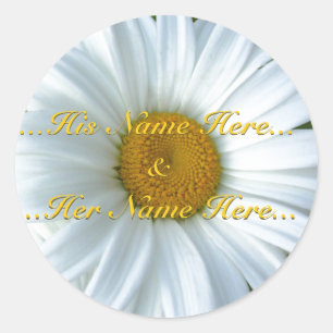 Adesivo Redondo Daisy Stickers Personalizados Daisy
