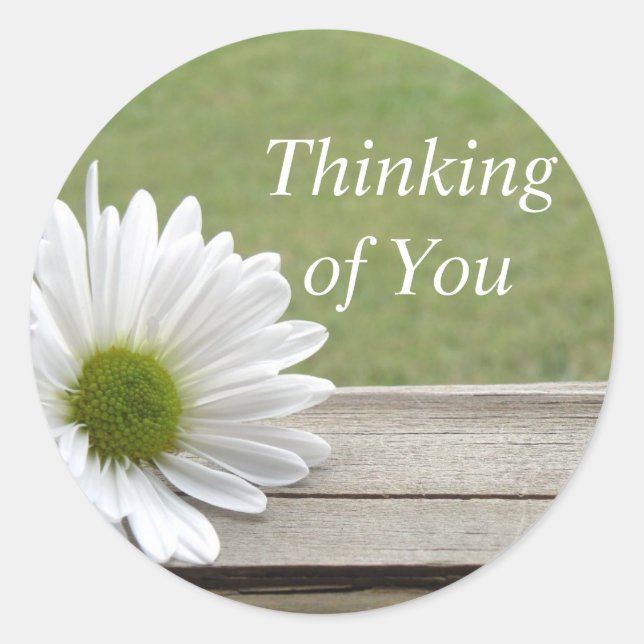 Adesivo Redondo Daisy Theme (Frente)