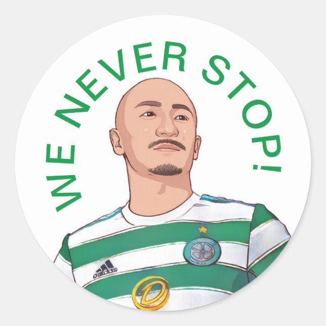 Adesivo Redondo Daizen Maeda We Never Stop Sticker (Frente)