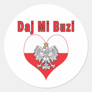 Adesivo Redondo Daj Mi Buzi Eagle Heart