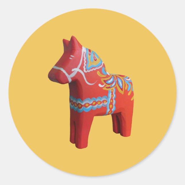 Adesivo Redondo Dala Horse Sticker (Frente)