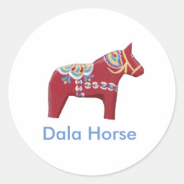 Adesivo Redondo Dala Horse Sticker