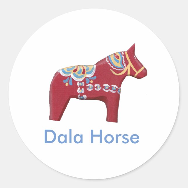 Adesivo Redondo Dala Horse Sticker (Frente)