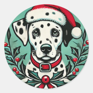Adesivo Redondo Dalmaciano de Natal