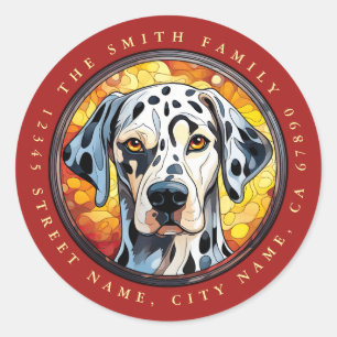 Adesivo Redondo Dalmacianos