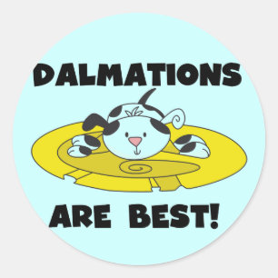 Adesivo Redondo Dalmations são as melhores t-shirts e presentes