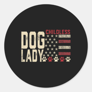 Adesivo Redondo Damas Por Kamala Funny Dog 2024 Presidente Kamala