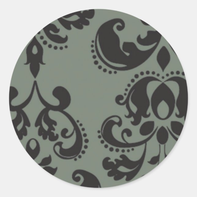 Adesivo Redondo damasco (Frente)