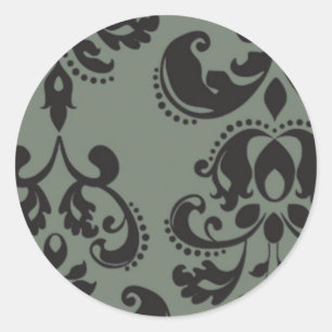 Adesivo Redondo damasco