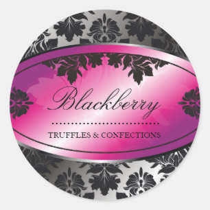 Adesivo Redondo damasco da trufa de 311-Sweet Blackberry