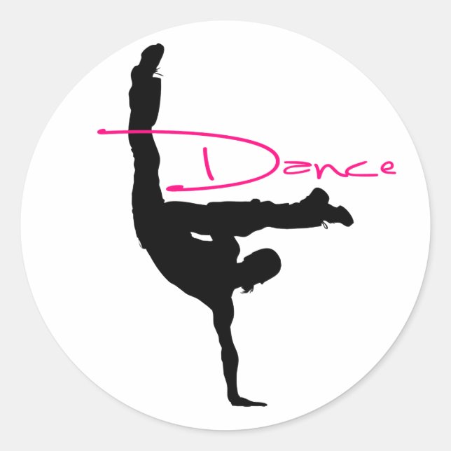 Adesivo Redondo dança_1 (Frente)