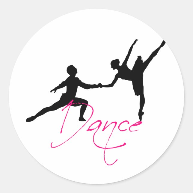 Adesivo Redondo dança_4 (Frente)