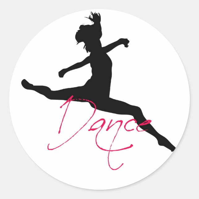Adesivo Redondo dança_6 (Frente)