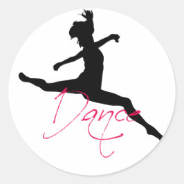 Adesivo Redondo dança_6