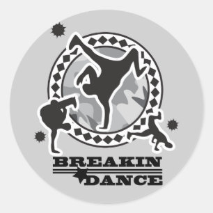 ADESIVO REDONDO DANÇA DE BREAKIN