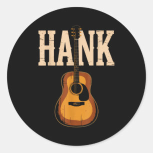 Adesivo Redondo Dança de Linha ao Estilo Folk de Hank Música Count