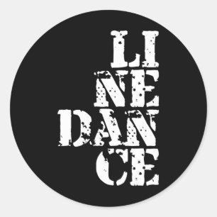 Adesivo Redondo Dança de linha I - Dança presente
