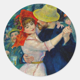 Adesivo Redondo Dança em Boudonal Pierre Renoir
