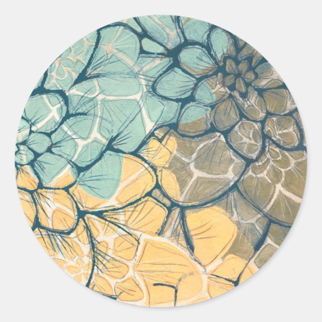 Adesivo Redondo Dança I Dahlia (Frente)