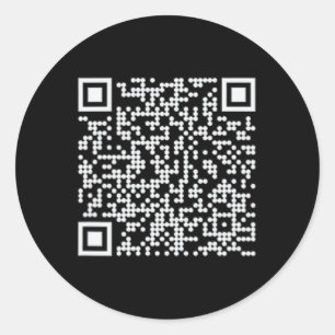 Adesivo Redondo Dança Trump Qr Engraçado Presidente Trump Dançando