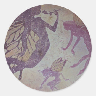 Adesivo Redondo Dançar com fadas